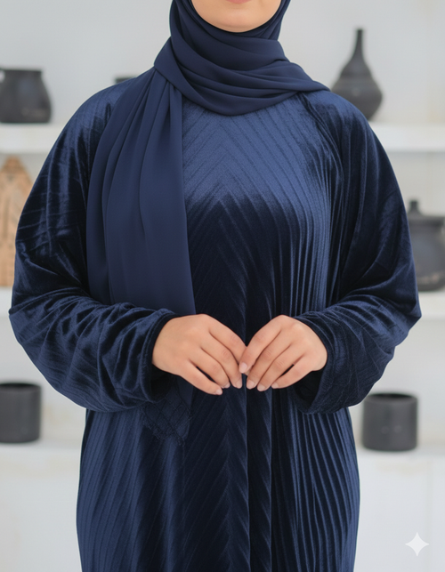 إسدال مليكة قطيفة  نافي بلو  سبعات