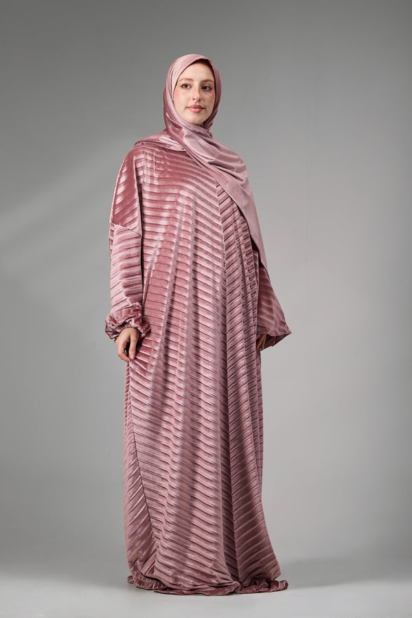 إسدال مليكة قطيفة روز بليسيه