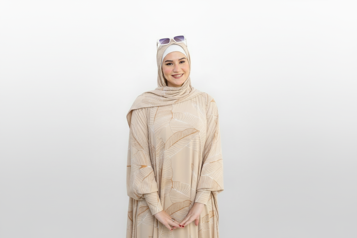 اسدال ملحفة بني مشجر  زبدة